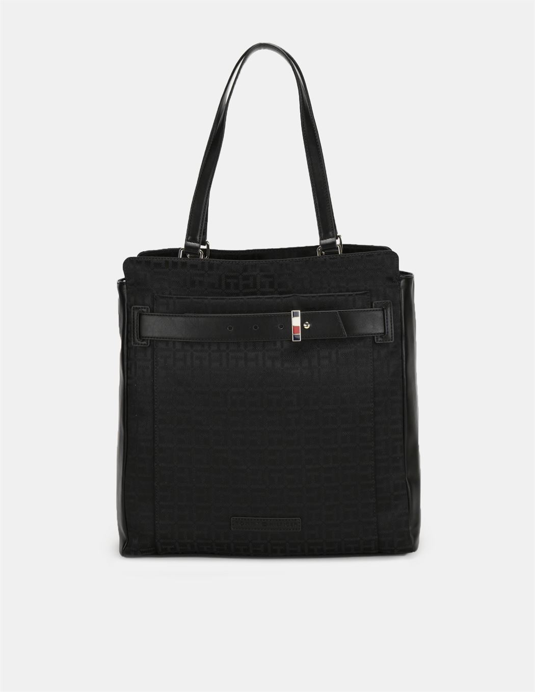 Tommy Hilfiger Women Black Tote bag With 2 Compartment